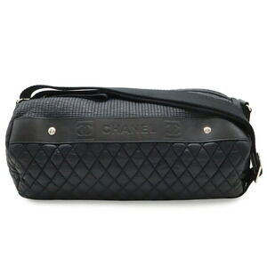 CHANEL Black Logo Shoulder Bag